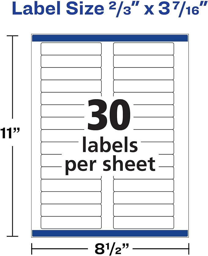Avery File Folder Labels with TrueBlock Technology, Permanent Adhesive - Image 5