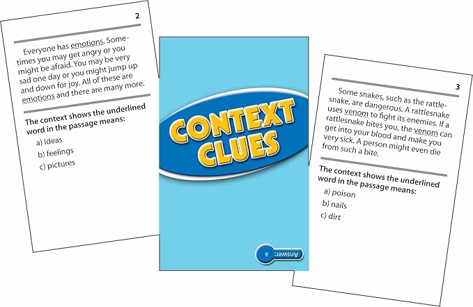 Edupress Context Clues Practice Cards, Levels 3.5-5.0 - Image 2