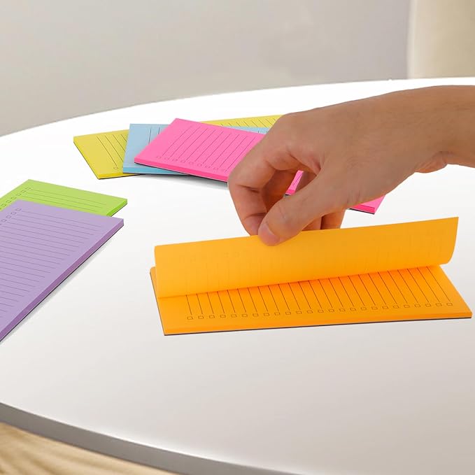 6 Pack Magnetic Notepads, Notepads Grocery List Magnet Pad - Image 4