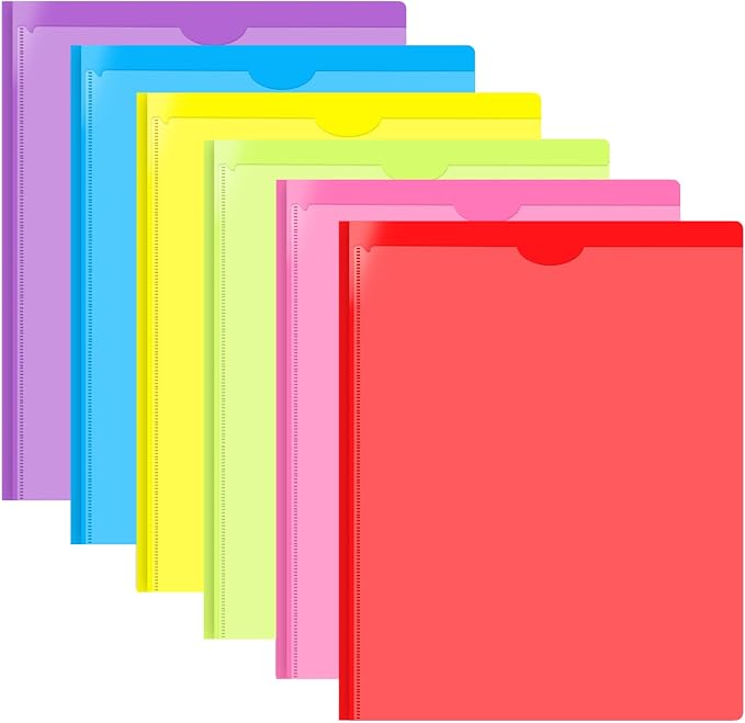 INFUN Heavy Duty Plastic Pocket Folder by INFUN
