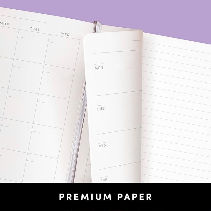 PAPERAGE Undated Weekly & Monthly Hardcover Planner, 5.6 in x 8 in, Includes - Image 4