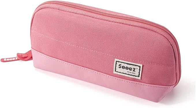 Sooez Wide-Opening Pencil Pen Case, Lightweight & Spacious Pencil Pouch Zipper - Image 2