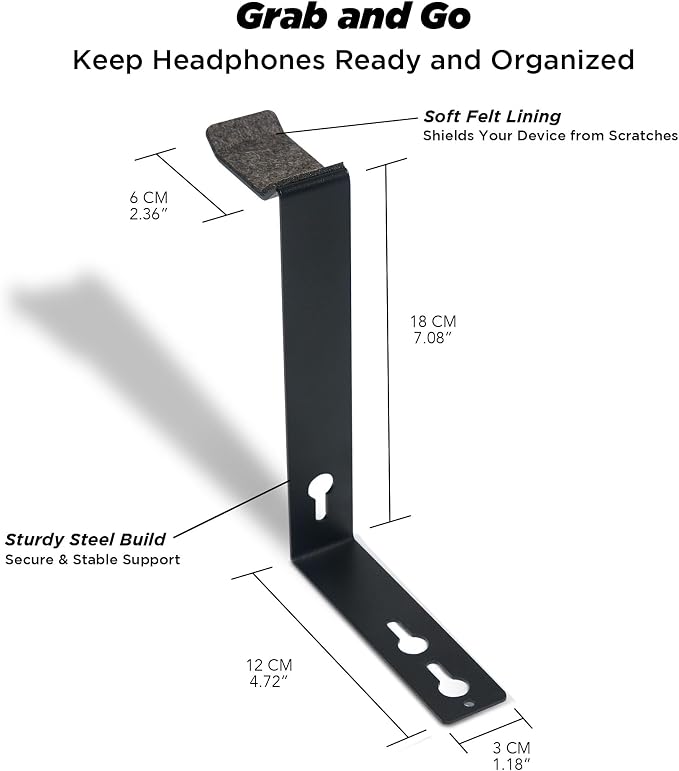 ULTRARM Moodular Add-ons Headphone Stand Black MSA-HS - Image 4