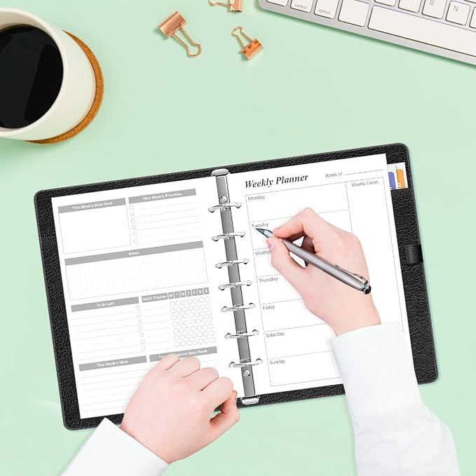 Weekly Planner Refills for 3 or 7 Ring Mini Binders - Image 7