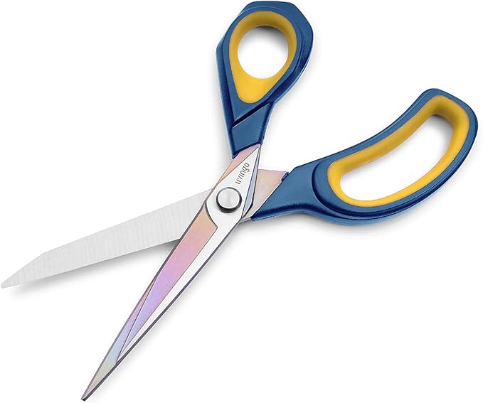 LIVINGO 8.5” Premium Fabric Scissors, Heavy Duty All-Purpose Titanium Coating - Image 4