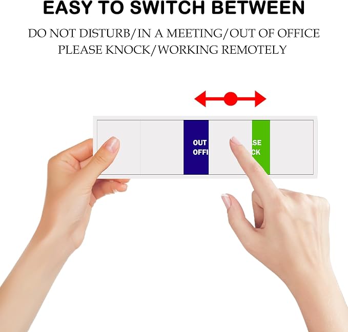 Office Door Sign, Do Not Disturb/Please Knock/Out of Office/in a - Image 4