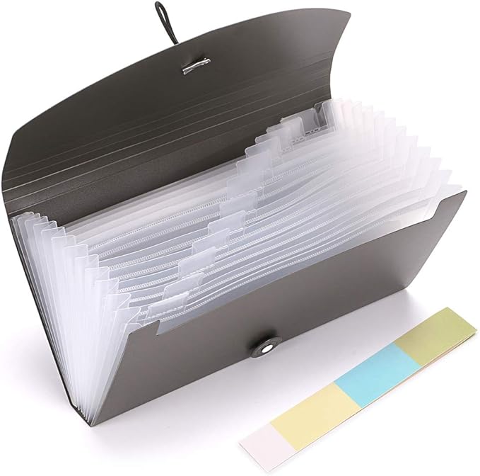 BTSKY 13 Pockets Expanding Check Bill File Folder-Hand-held Small Accordion - Image 4