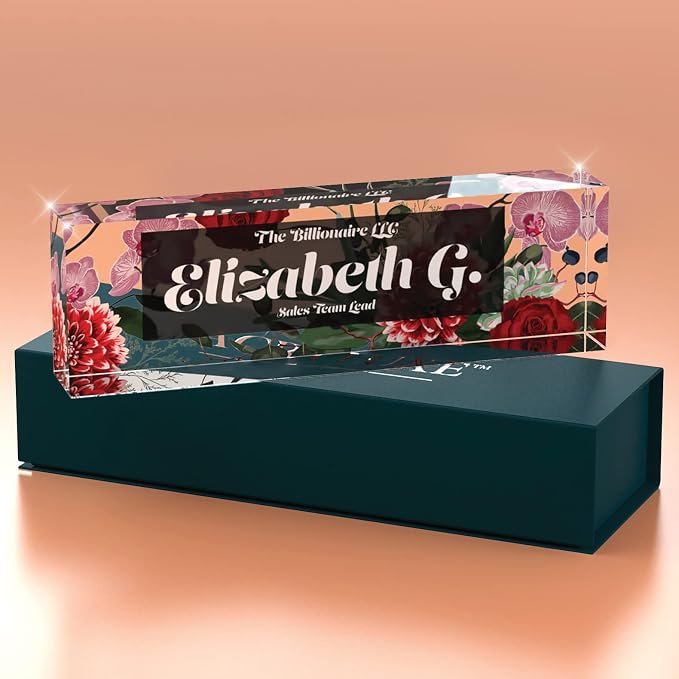 Desk Name Plate Personalized, Custom Name Plates, 2½/x8 Inches, Thick - Image 3
