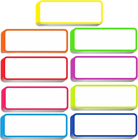 162pcs Magnetic Dry Erase Labels Colorful Name Tags Flexible Reusable Magnetic by Mositear
