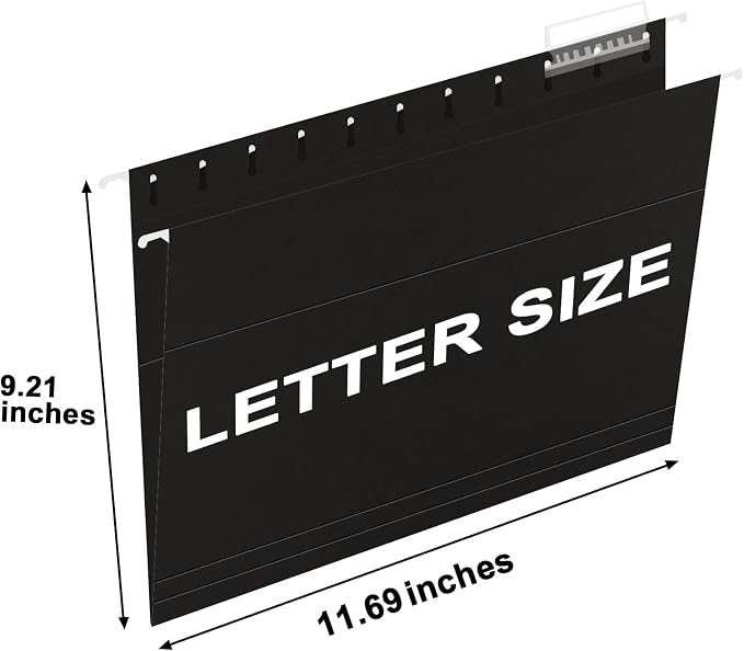HERKKA Hanging File Folders, 30 Pack Reinforced Letter Size Hanging Folders - Image 2