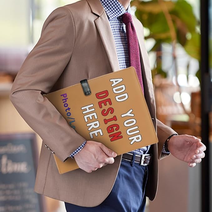 Personalized Padfolio with Logo Photo Name, Custom Business Portfolio Folder - Image 3