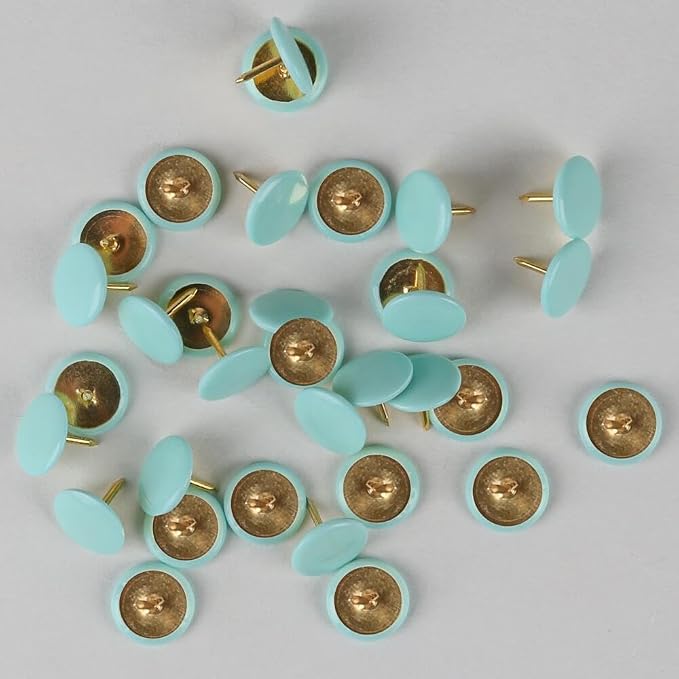 200PCS Thumb Tacks Flat Push Pins Wall Tacks Round Head Thumbtack - Image 3