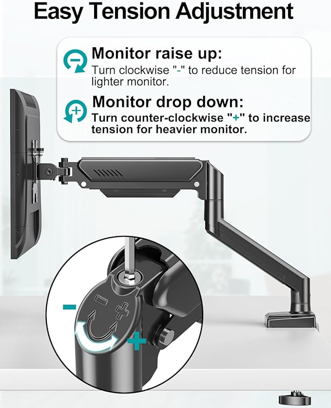 Dual Monitor Desk Mount - Adjustable Monitor Arm for 2 Monitors up to 32 inches/19.8 lbs, Double Monitor Desk Stand VESA Bracket with C-Clamp & Grommet Mounting, Swivel Computer Screen Mount, Freelift-DeskLoop Office