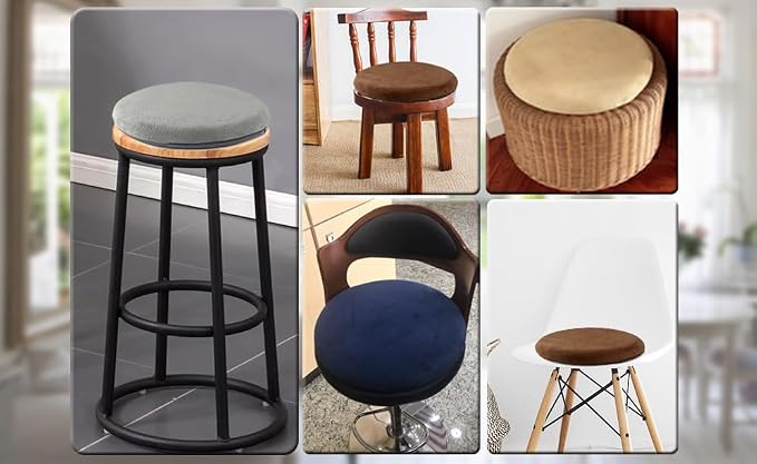 Sigmat Memory Foam Seat Cushion Anti-Slip Soft Round Stool Cushion Chair Pad 15 - Image 6
