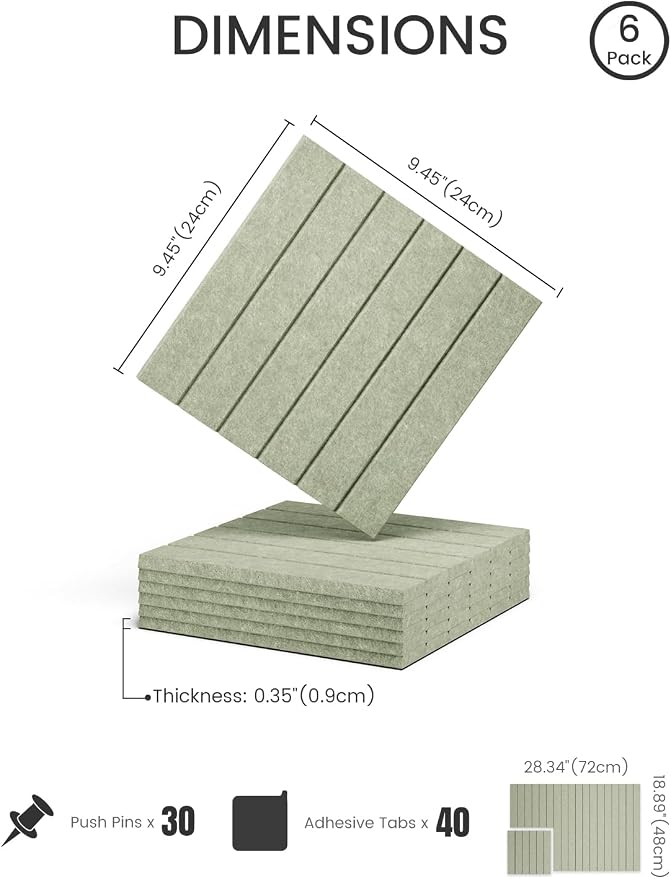 Felt Bulletin Board Tiles -28"x18" - Image 2