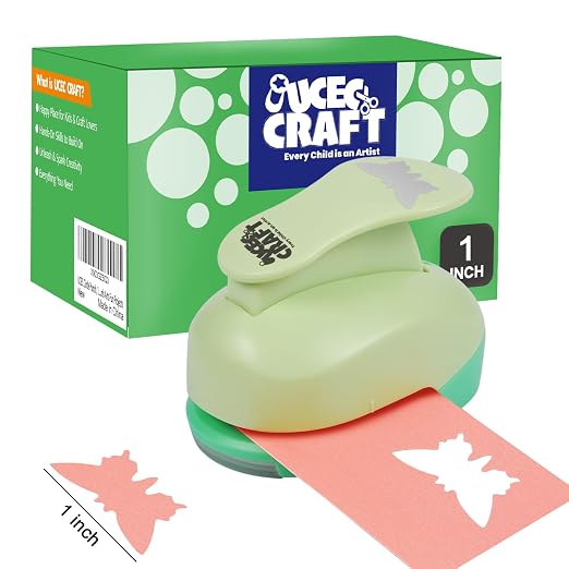 UCEC Butterfly Punch Cutter 1-inch, Paper Punches by UCEC