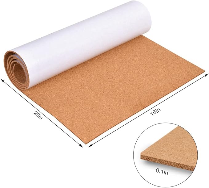 Self-Adhesive Cork Board Roll, 1/8" Thick Cork Boards - Image 5