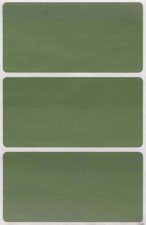 Royal Green Rectangular Stickers Color-Coding Labels by RoyalGreen