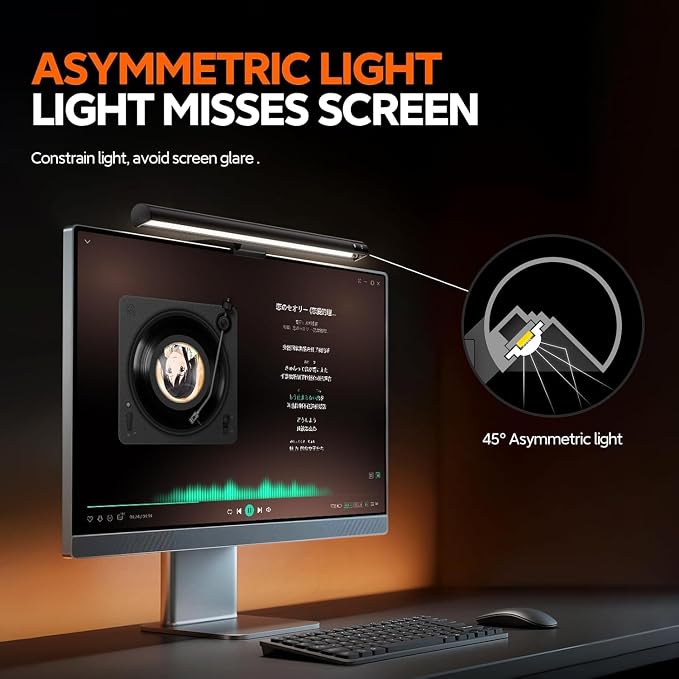 LYMAX Computer Monitor Light Bar, USB Computer Lamp Dimmable Screen Light Bar - Image 3