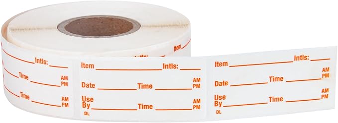 L LIKED 500 Stickers Use by 1 x 2 Inch Dissolvable Food Storage Labels - Image 3