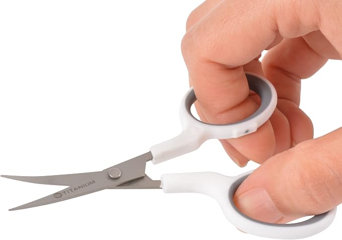 Westcott 16380-001 4" Curved Blade Titanium Embroidery Scissors - Image 4