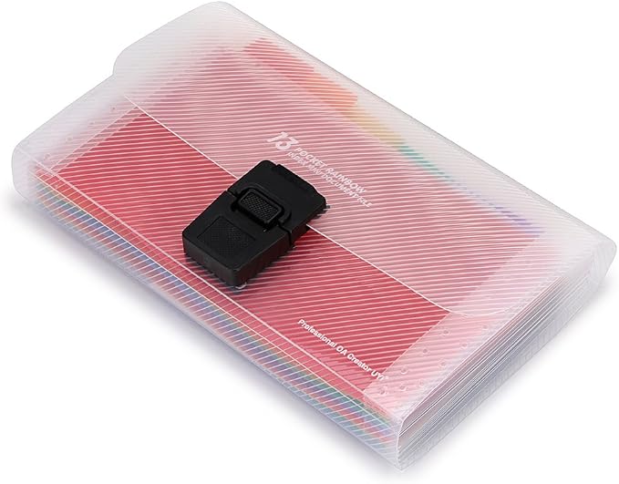 BTSKY 13 Pocket Accordian File Organizer- Plastic Wallet - Image 8