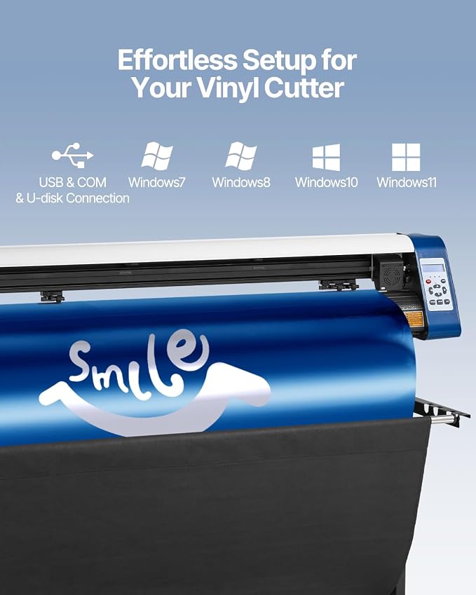 VEVOR Vinyl Cutter 53 Inch Vinyl Cutter Machine Semi-Automatic DIY Vinyl - Image 3