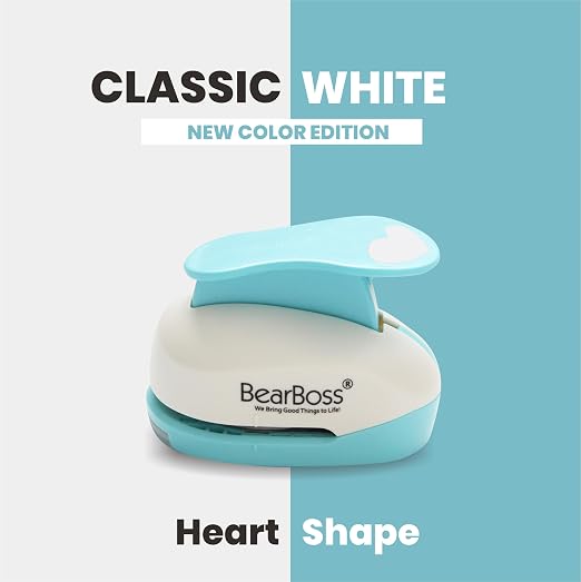 BearBoss Heart Paper Punch, Handmade Scrapbook Paper Puncher, Different Size of - Image 2