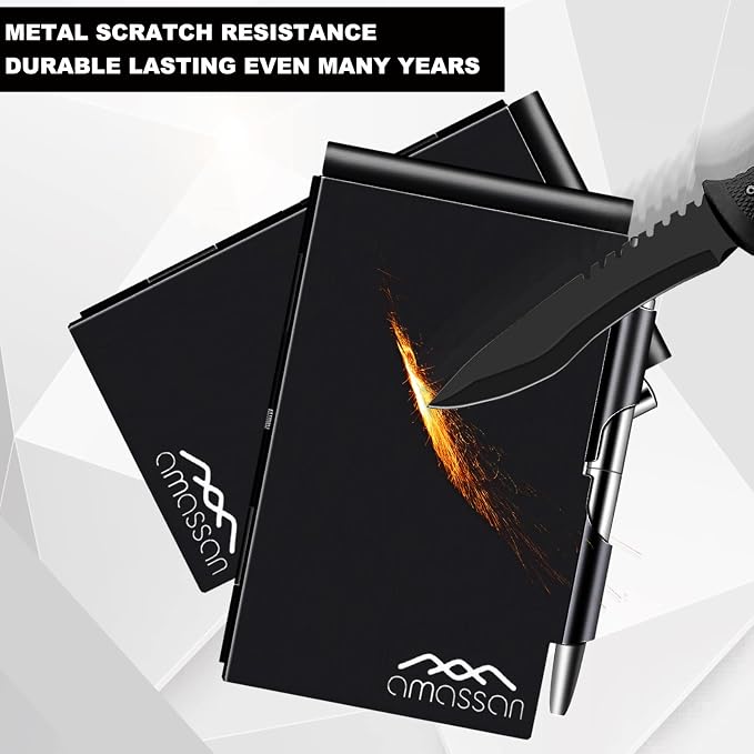 Metal Small Notebook, Mini Notepad, Small Pocket Notepad Aluminum Note Case - Image 2