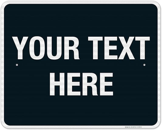 Personalized Custom Black Background Customize by SigoSigns
