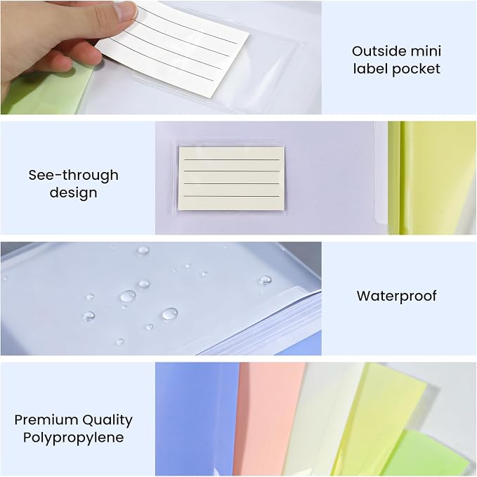 11-Hole Binder Pockets, Fits Letter / A4 Size - Image 4