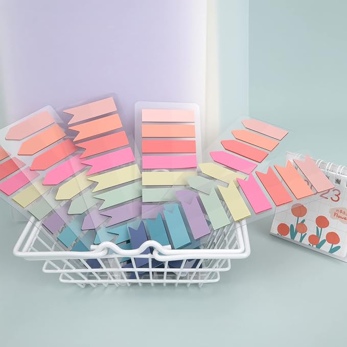 Temiary 1200 Pieces Transparent Sticky Index Tabs, Page Markers - Image 6