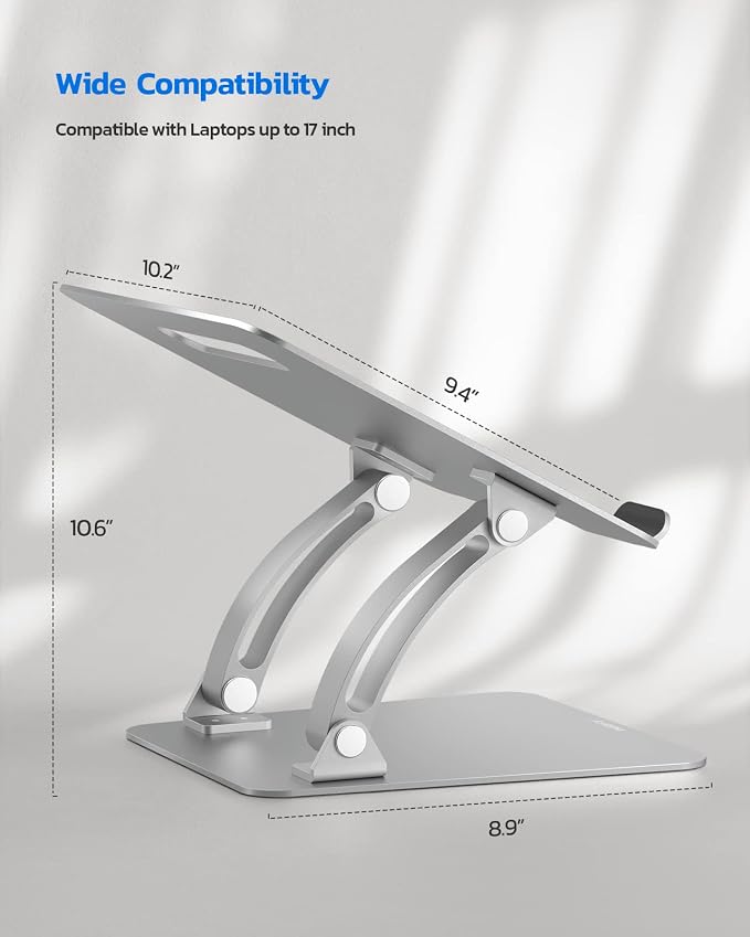 Nulaxy Ergonomic Adjustable Laptop Stand - Image 3