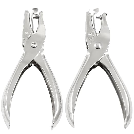 2Pcs Small Mini Metal Hole Punchers, 1/8” & 1/4” Tiny Circle Shaped Hole - Image 5