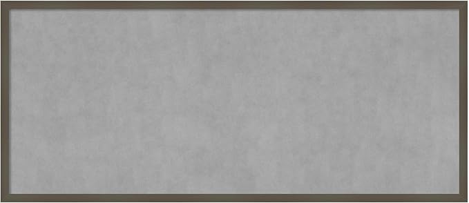 Amanti Art Grey Framed Magnetic Board 21x49 Oversize Vision Board by AmantiArt