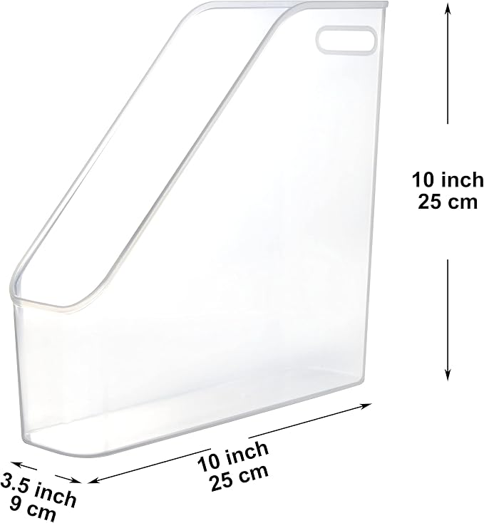 Youngever 3 Pack File Folder Bin Storage, Plastic File Folder Bin Organizer - Image 2