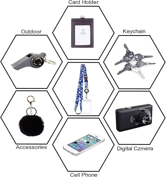 4-Pack Waterproof Retractable Lanyards - Image 3