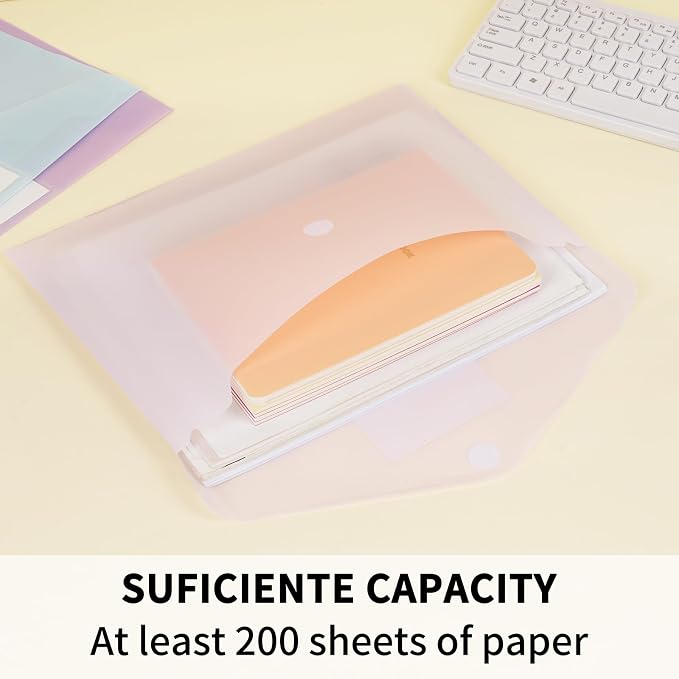 EOOUT 45pcs Plastic Envelopes, Plastic File Folders - Image 3