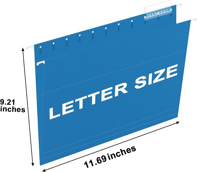 HERKKA Hanging File Folders, 30 Pack Reinforced Letter Size Hanging Folders - Image 2