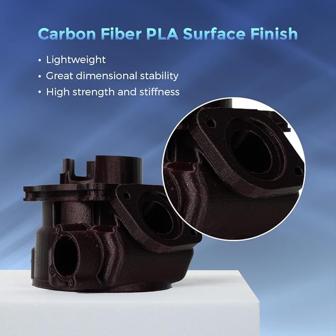 FLASHFORGE Carbon Fiber PLA Filament 1.75mm, Carbon Fiber Reinforced PLA 3D Printer Filament, 1KG Spool Dimensional Accuracy +/- 0.02mm, High Strength & High Abrasion-Resistance (PLA-CF Marsala)-DeskLoop Office