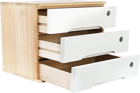 Wooden Desktop Storage Box by LKOEWQZAMX