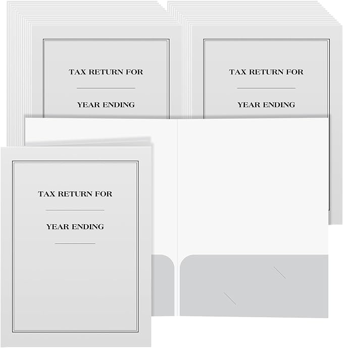 Marspark 50 Pack Year End Tax Folder 9 x 12 Inch Tax Return Folders by Marspark