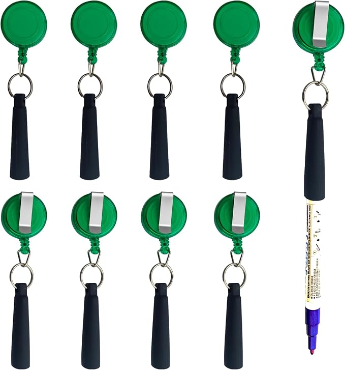 Duty Retractable Pull Pen Holder -Thick Nylon Cable- Ideal - Image 7