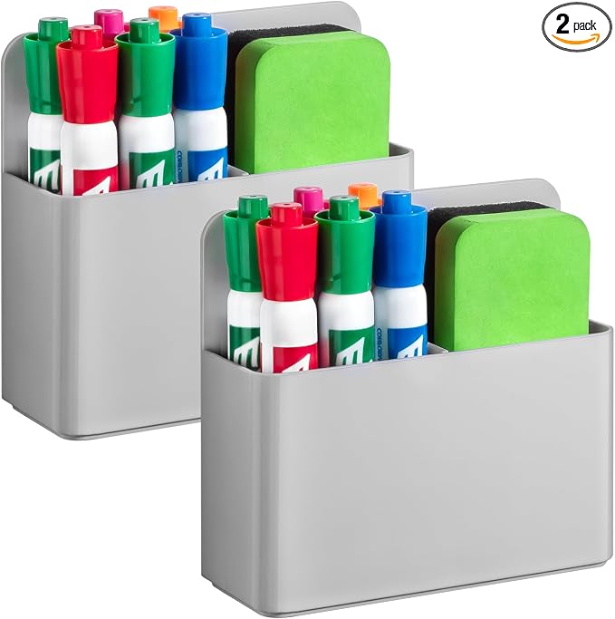 2 Pcs Magnetic Dry Erase Marker Holder by Banafich