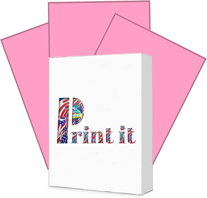 Print It - Vellum Bristol Colored Cardstock Cover Paper, 67 Lb, 8.5" X 11” by Unknown