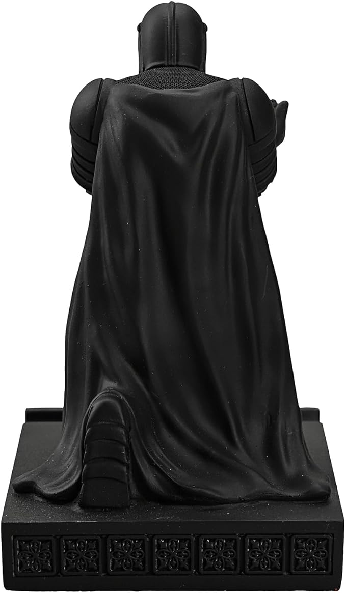 Windbreaker Soldier Knight Pen Holder Personalized Desk Accessory, Mobile Phone & Gaming Controller Holder, Device Stand Gift for Medieval Enthusiasts (Black)-DeskLoop Office