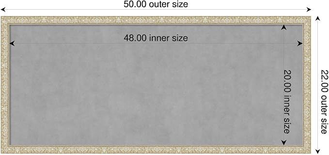 Amanti Art Silver Framed Magnetic Board 22x50 Oversize Vision Board - Image 2