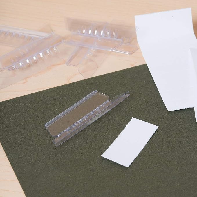 1InTheOffice Plastic Clear Tabs, and Inserts 2" x 5/8" - Image 5