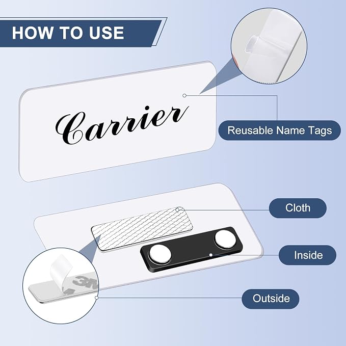 Magnetic Name Tags, Reusable Name Tags - Image 6