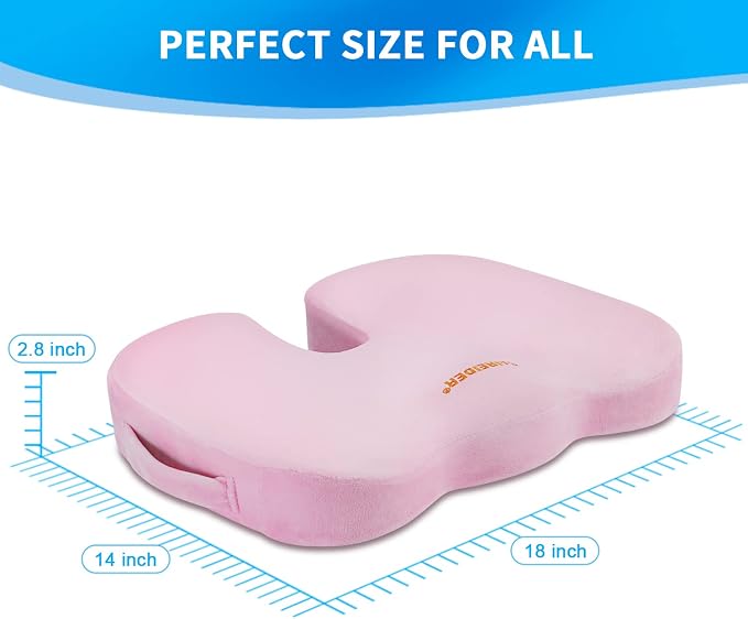 SAIREIDER Office Chair Cushion, Car Seat Cushion, Memory Foam Coccyx Cushion - Image 6